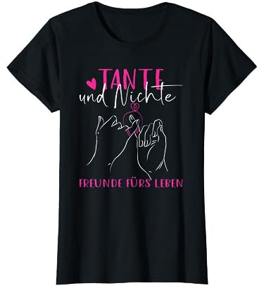 Tante und Nichte Partnerlook Freunde fürs Leben Tante Nichte T-Shirt