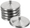 Cabilock 6 Stücke Edelstahl Tassendeckel Glasabdeckung Becher Metalldeckel Staubdichte Becherdeckel Tassendeckel Ersatzdeckel für Gläser Tassen Keramikbecher Trinkgläser Bierkrug 9.5X9.5CM