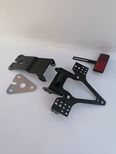 Kennzeichenhalter GroFaTec EVO Set für Yamaha YZF-R 125 2014-2018 RE11 RE29 Kennzeichenträger yzfr125 MBK Nummernschild Träger YZF r125 Halter kurzes Heck Heckumbau Porta Targa