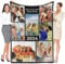Personalisierte Decke Foto, Personalisierte Geschenke für Frauen, Personalisiert Kuscheldecke, Personalisierte Fotodecke, Besonderes Geburtstagsgeschenk für Frau, Männer, Mama, Oma, Familie, Freundin