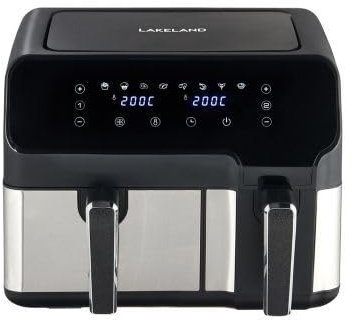 LAKELAND Lakeland Dual Basket Air Fryer - 9L, Black