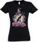 Urban Backwoods Queen Elizabeth Portrait I Damen T-Shirt Schwarz Größe 2XL