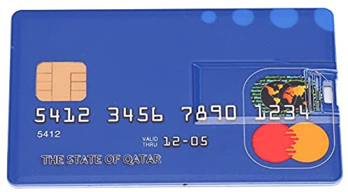 Unidad Flash USB, Unidad Flash USB ¨²nica Simple, Memoria USB Flash Drive, Disco U en Forma de Tarjeta ABS para Transferencia de Archivos de Almacenamiento de Datos (32 GB)