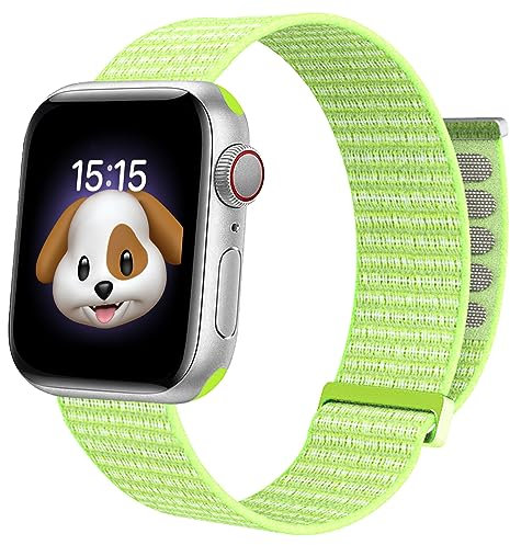 BlackPro Kompatibel mit Apple Watch Armband für Kinder, atmungsaktives, weiches Nylon-Schlaufenband für Jungen und Mädchen, kompatibel mit Apple Watch Serie 9/8/7/6/5/4/3/2/1/SE/SE2, 38 mm, 40 mm, 41