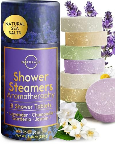 Lot de 8 vapeurs de douche aromathérapie – Cadeaux d'anniversaire pour femmes – Cadeaux de fête des mères pour maman, vapeur de douche à l'eucalyptus pour femmes – Bombes de douche – Cadeaux de spa