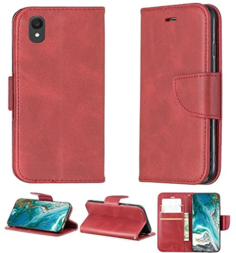 Coque pour Qilive Smartphone Q1-22 5 Pouces Étui Compatible avec Qilive Smartphone Q1-22 5 Pouces Étui pour téléphone Portable Couverture à Rabat en Cuir PU YZW Étui Portefeuille Blue