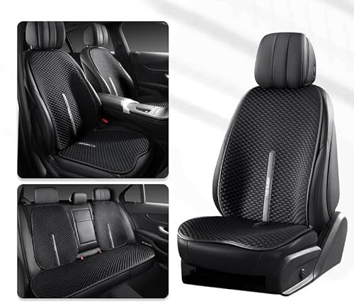 GRONGU Coussins Siège Voiture, pour Ferrari Portofino Purosangue, Four Seasons General Ice Silk Cool Tapis Antidérapant Accessoires de Décoration Intérieure,Black-C