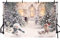 AIBIIN 2,1x1,5m Winter Weihnachten Hintergrund Schneemann Schneeflocken Weihnachtsbaum Geschenke Weißer für Fotografie Babyparty Kinder Porträt Geburtstag Party Dekoration Banner Foto Zubehör