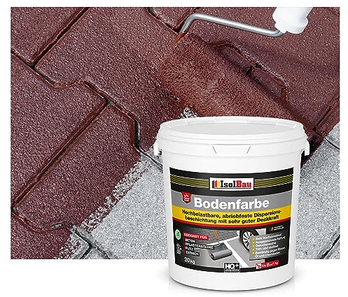 Isolbau Bodenfarbe - 20 kg - Boden- und Betonfarbe für Keller, Garage, Werkstatt - Wasserfeste Bodenbeschichtung für innen & außen - Braun (RAL)