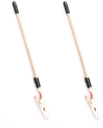 Luckious 2Pcs Bracelet Jewelry Helper Tool - Metal Alligator Clip Bracelet Clamp Jewelry Making Set for Women's Jewelry Bracelets and Necklaces (Rose Gold or Silver)