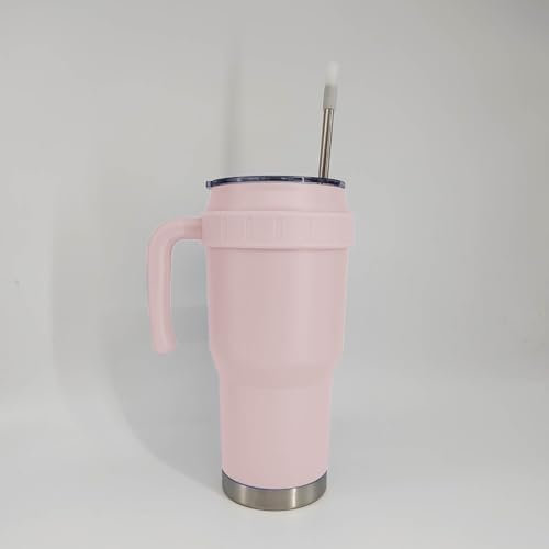 40oz Leakproof (Pink) Tumbler-Travel Mug-Spill-Proof Cup Double-Wall Vacuum-Reusable- Stainless Steel- Coffee- Water-BPA-Free