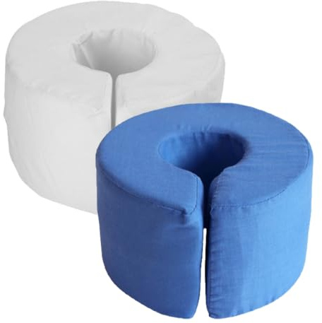 Healeved Cuscini Di Elevazione Del Piede Spugna 17.00X17.00X10.00 cm | Spugna Morbida, Colore Bianco Blu, Set Da 2 Pezzi, 17.00X17.00X10.00 cm