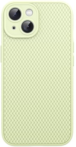 JETech Grip Case for iPhone 15 Plus 6.7-Inch, Soft TPU Slim Fit Protective Phone Cover with Camera Lens Full Protection, Shockproof (Green)
