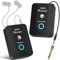Ueteto Sistema di monitoraggio wireless in-ear 2.4G Stereo IEM System con trasmettitore Beltpack ricevitore accoppiamento automatico, per studio, prove di banda, prestazioni dal vivo