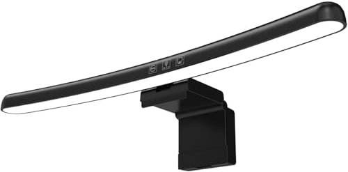 Meichoon Computer Monitor Luce Barra luminosa schermo curvo Tre modalità di luce luminosità regolabile Touch Control Protezione degli occhi senza abbagliamento LE13 A