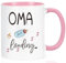 Livole Du wirst Oma 2025, Werdende Großeltern Geschenke, Tasse mit Spruch - Oma Loading 2025 - Geschenkidee, Weihnachtsgeschenke, Schwanger Werden, Geschenk Schwangerschaft, 11oz 325ml, Rosa