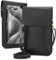 Cadorabo Handytasche zum Umhängen kompatibel mit HTC Wildfire S-kleine Handtasche mit Handyfach und Sichtfenster, Handy Umhängetasche Mini für Wildfire S, 2 Fächer, PULeder, Damen, SCHWARZ