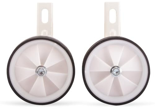 sun baby Stützräder für Kinderfahrrad, 12 Zoll Weiß, Kunststoff, Stahlarm, inkl. Schrauben, verstellbar, für die meisten Kinderfahrräder geeignet