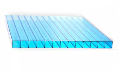 YCOVSFP 12 Pannelli for Serre in Policarbonato A Doppia Parete, for Esterni, Isolanti, for Tettoie di Balconi E Garage, Facili da Piegare E Tagliare.(Blue,1.05X1m-8mm)