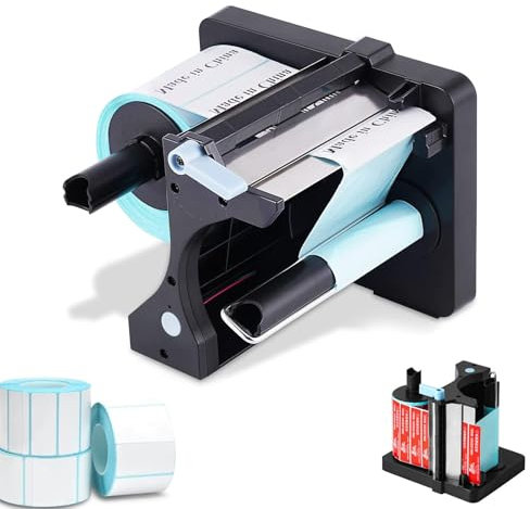 Automatische Etikettenspender - 20-130mm Etikettenspender mit Dual-Sensor und3 Geschwindigkeiten Einstellbar für selbstklebende/PET/PVC-Etiketten