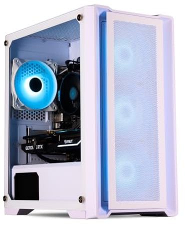HORIZON Gaming PC Tower | Intel i5 12400F | NVIDIA RTX 5060 8GB | 16GB 3200Mhz RAM | 1TB NVMe SSD | 650W 80+ PSU | CiT Vento ARGB White Gaming PC Case | VR Ready | WiFi | Windows 11