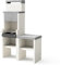 MAESTRO FERRETERO TUOZI - Pack 20 VENIT Flex – Cocina DE Exterior VENIT Flex Plus HOTTE – Barbacoa Modular con Parrilla de Acero Inoxidable, Fregadero y Estante de Almacenaje (118 x 47 x 185 cm)