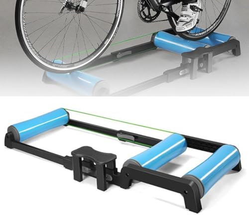 Générique Rouleaux d'entraînement Pliables for vélo d'intérieur, Rouleaux paraboliques Professionnels, Home Trainers réglables, for VTT 24-29 Pouces et vélos de Route 700C