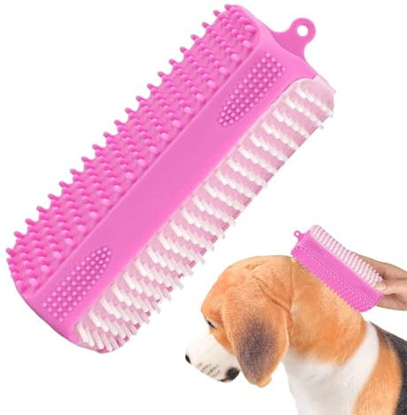 Badebürste für Hunde - Silikon Shampoo Brusque | Fellpflegebürste für Hunde und Katzen | Badebürste für Haustiere | Triangle S