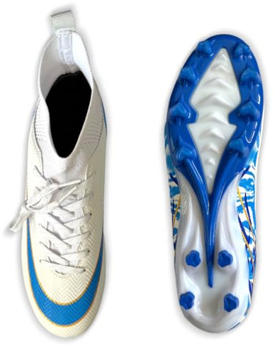 IFIKK Herren Fußballschuhe, Trendige Mehrfarb-Designs, Anti-Rutsch-Sohlen für Festen Boden & Kunstrasen, Modischer, Perfekt für Training und Wettkämpfe