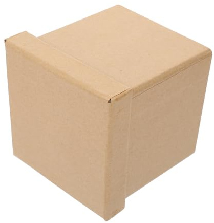 Zerodeko Kraftpapier Geschenkschachtel mit Deckel Quadratische Aufbewahrungsbox für Kekse und Desserts für Feiertage und Partys Hochwertige Verarbeitung Langlebig und