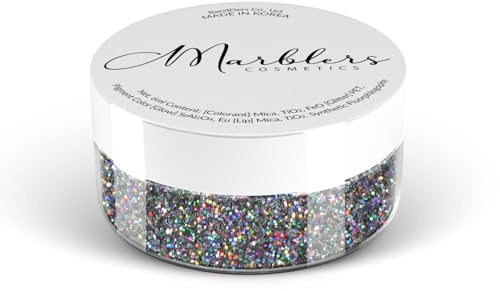 MARBLERS Cosmetic Grade Fine Holographic Glitter [Holo Galaxy] 0.18oz (5g) | Non-Toxic | Vegan | Cruelty-Free | Eyeshadow, Nail Polish, Nail Art | Festival, Rave & Party Makeup | Body & Face