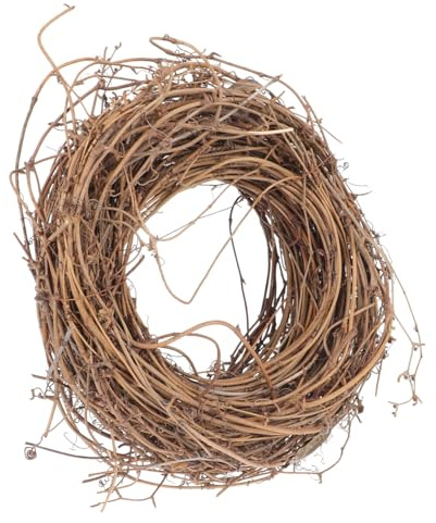 WEKADRIN Rattan Hängekranz Selbstgemacht Handgefertigt Weihnachtsdeko Naturmaterial 200g Für Heim Und Gartenfestdekoration