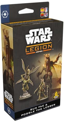 Asmodee, Star Wars: Legion – Sun Fac & Poggle the Lesser, Tabletop-Erw. | Taktisches Miniaturspiel im Star Wars‑Universum für 2 Spieler, 120-180 Minuten, Strategiespiel ab 14 Jahren, Mehrsprachig