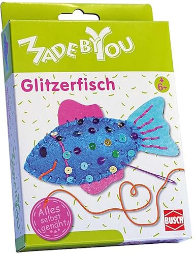 Made by You 13025 Glitzerfisch, Blau