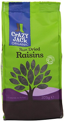 Crazy Jack Organic Sun-dried Raisins 375g Fruits Nuts & Seeds Healthy Food