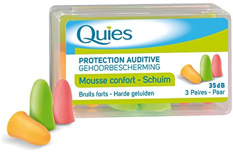 Quies Schaum, gegen Lärm, 3 Paar – hautfarben