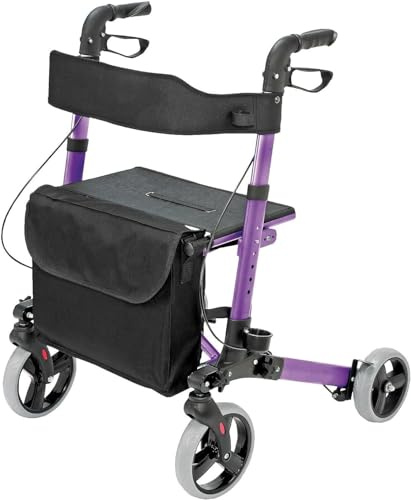 HealthSmart Gateway Rollator, Aluminium, Violett