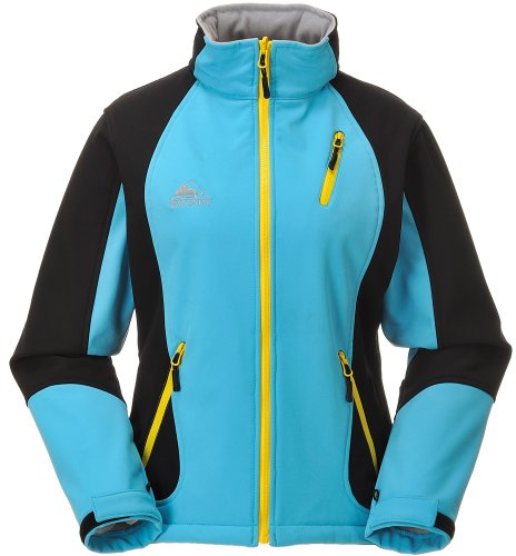 Cox Swain Titanium 3-Lagen Damen Softshell Jacke Forest - 10.000mm Wassersäule 2.000mm atmungsaktiv, Colour: Blue/Black, Size: M