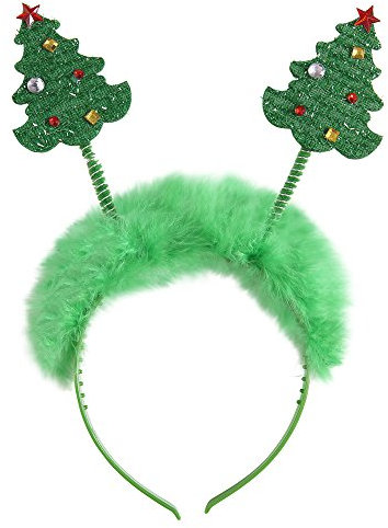 W WIDMANN MILANO Party Fashion 05682 - Haarreif Weihnachtsbaum, Accessoire, Haarschmuck, Kopfschmuck, Weihnachten, Karneval, Fasching, Mottoparty