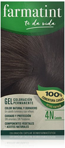 Farmatint Gel de Coloración Permanente 4N Castaño - 135 ml