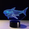 HPBN8 Ltd 3D Hai Illusions LED Lampen Tolle 7 Farbwechsel Acryl berühren Tabelle Schreibtisch-Nacht licht mit USB-Kabel für Kinder Schlafzimmer Geburtstagsgeschenke Geschenk