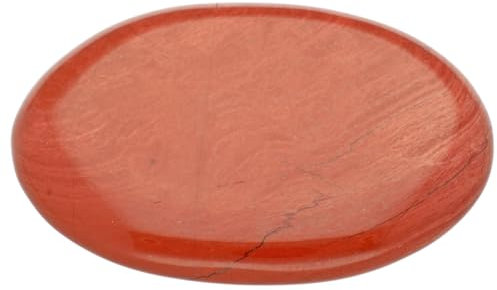 Roter Jaspis Scheibenstein | Handschmeichler Taschenstein | Hochwertiger Edelstein Lebensquelle Plus