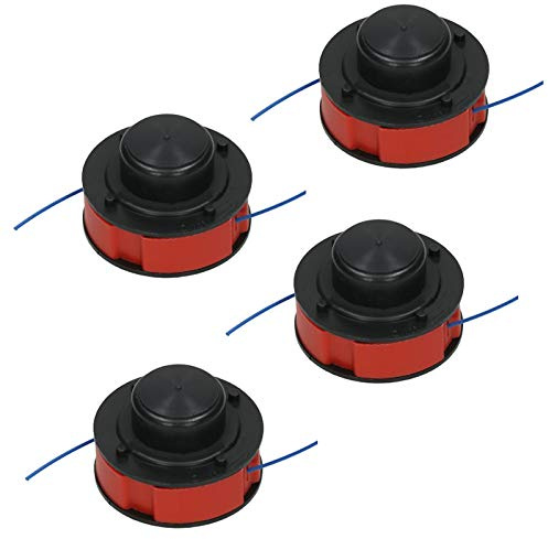 SPARES2GO 8m Line & Spool for Mac Allister MGT300 Strimmer Trimmer (Pack of 4)