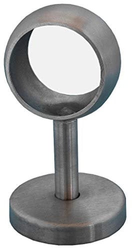 TIBU Handlaufhalter Modell V Edelstahlhalter gerade mit Kugelring Durchmesser 42,4 mm