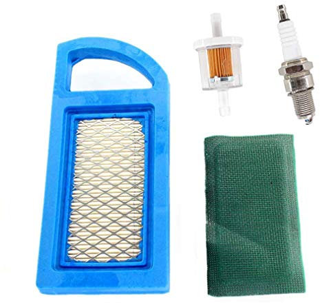 AISEN Luftfilter mit Vorfilter Zündkerze Benzinfilter für Briggs & Stratton 613022 650821 697152 698413 797007 794421 5079 4213