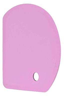 Lazymi Flexible Raspador de Masa de Silicona, Grande (15,2 × 10,9 cm) Multiusos Raspador de Repostería Antiadherente, Tazón Espátula Raspadora para Hornear Pan, Masa Fermental, Pizza (Violeta)