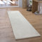 Paco Home Teppich Läufer Hochflor Wohnzimmer Flur Flauschig Schlafzimmer Fell Kunstfell Modern Fellimitat Einfarbig, Grösse:80x300 cm, Farbe:Creme