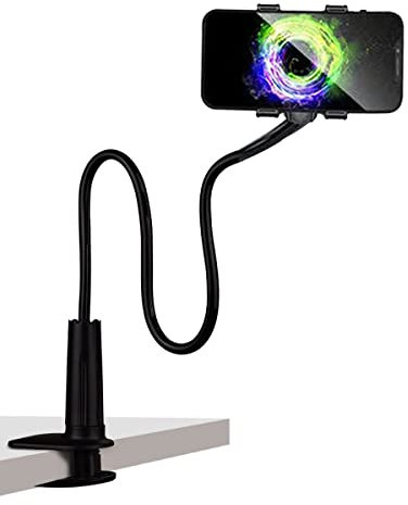 Universal-Halterung für Handy, Handyhalter,für iPhone Smartphone Handy Tablet 360° Drehen,Flexible Arm verstellbare Handyhalterung Bett,für iPhone Samsung Huawei Smartphone Handy Table