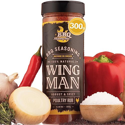 BBQ Moments Poultry Seasoning Barbecue Dry Poultry Rub For Chicken, Turkey, Wings, Meat Marinade BBQ Seasonings And Spices For Grilling, 210g (7.4 Oz)