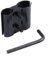DASEV Pipe Clamp Bracket Adjustable Double Wide Pipe Shelf Pole Connector(Black)
